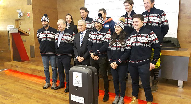 Andbank y COA presentan la equipación que llevará la delegación andorrana a los juegos de PyeongChang 2018