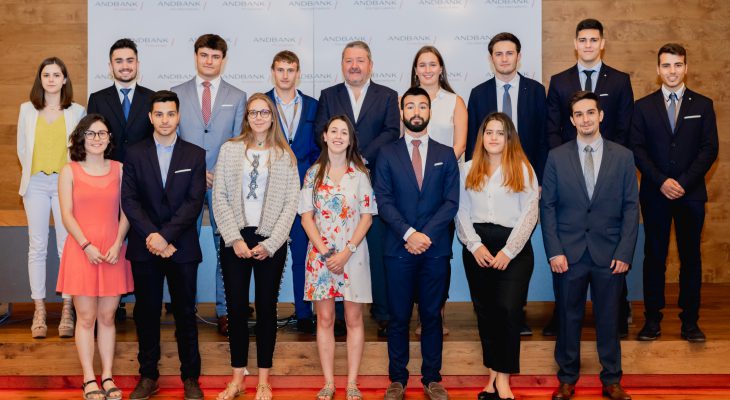 Andbank da la bienvenida a los jóvenes estudiantes que participan en el programa Andbank Trainee Program