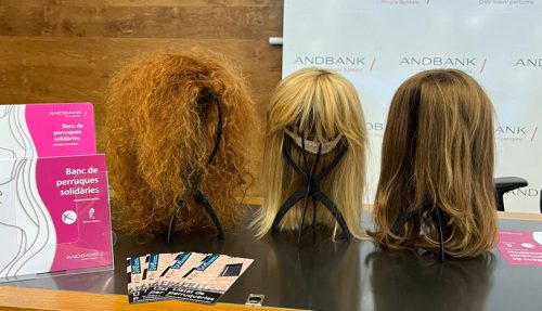 La banque de perruques solidaires d’Andbank apporte son soutien à plus de 30 personnes